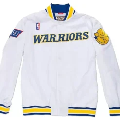 Mitchell & Ness Jackets & Outerwear-1996-97 Authentic Warm Up Jacket Golden State Warriors