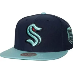 Mitchell & Ness Snapback-2 Tone Side Patch Snapback Seattle Kraken