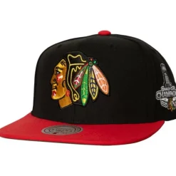 Mitchell & Ness Snapback-2 Tone Side Patch Snapback Chicago Blackhawks