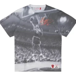 Mitchell & Ness T-Shirts & Tops-Above The Rim Sublimated Ss Tee New York Knicks John Starks