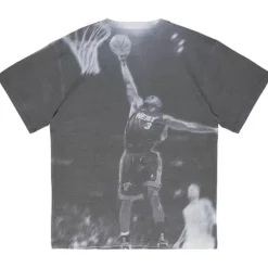 Mitchell & Ness T-Shirts & Tops-Above The Rim Sublimated Ss Tee Miami Heat Dwyane Wade