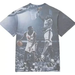 Mitchell & Ness T-Shirts & Tops-Above The Rim Sublimated S/S Tee Seattle Supersonics