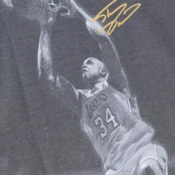 Mitchell & Ness T-Shirts & Tops-Above The Rim Sublimated Ss Tee Los Angeles Lakers Shaquille O'Neal