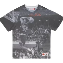 Mitchell & Ness T-Shirts & Tops-Above The Rim Sublimated Ss Tee Phoenix Suns Cedric Ceballos