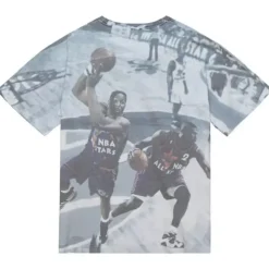 Mitchell & Ness T-Shirts & Tops-Above The Rim Sublimated S/S Tee Charlotte Hornets