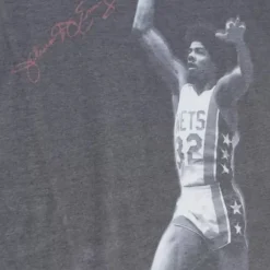 Mitchell & Ness T-Shirts & Tops-Above The Rim Sublimated Ss Tee New York Nets Julius Erving