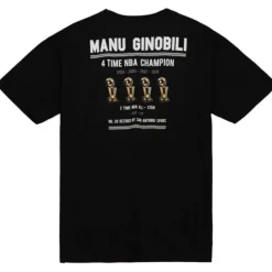 Mitchell & Ness T-Shirts & Tops-Achievement Tee San Antonio Spurs Manu Ginobili
