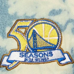 Mitchell & Ness Snapback-Acid Wash Snapback Hwc Golden State Warriors
