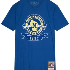 Mitchell & Ness T-Shirts & Tops-A.L. Champs Tee Milwaukee Brewers