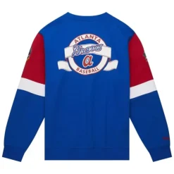 Mitchell & Ness Hoodies & Sweatshirts-All Over Crew 3.0 Atlanta Braves