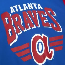 Mitchell & Ness Hoodies & Sweatshirts-All Over Crew 3.0 Atlanta Braves