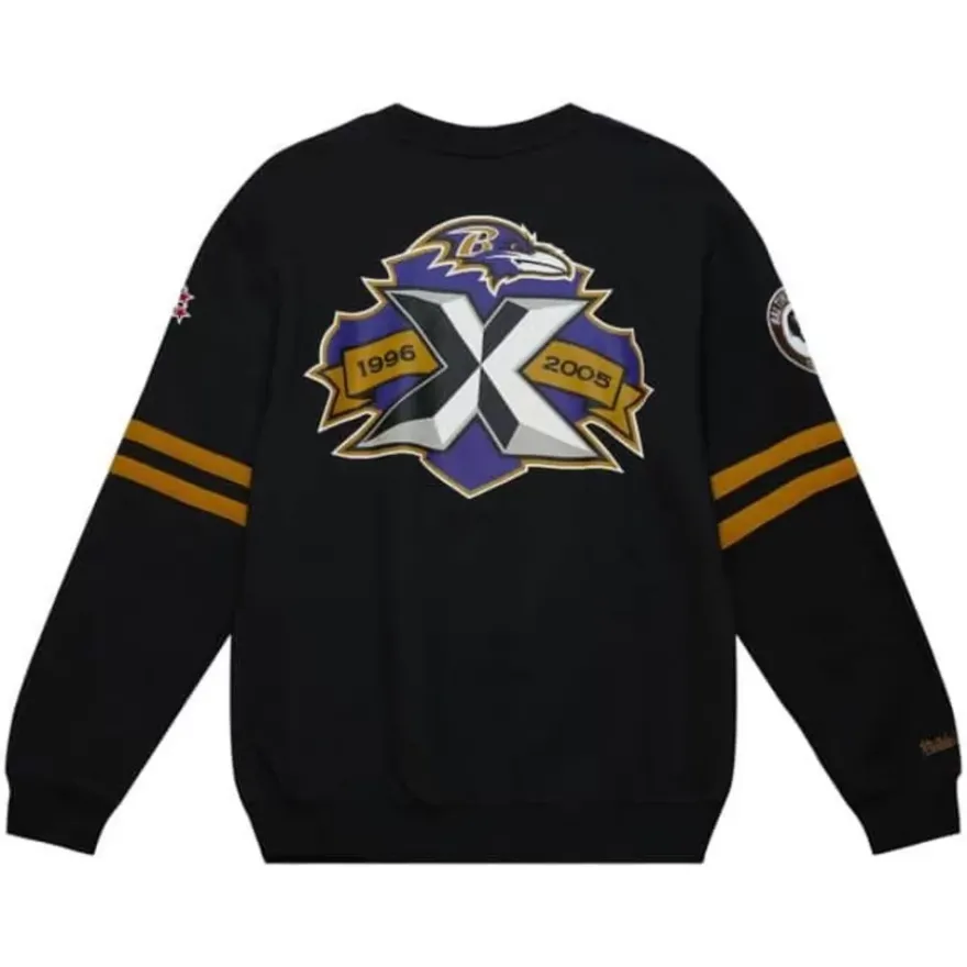 Mitchell & Ness T-Shirts & Tops-All Over Crew 2.0 Baltimore Ravens