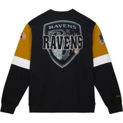 Mitchell & Ness Hoodies & Sweatshirts-All Over Crew 3.0 Baltimore Ravens