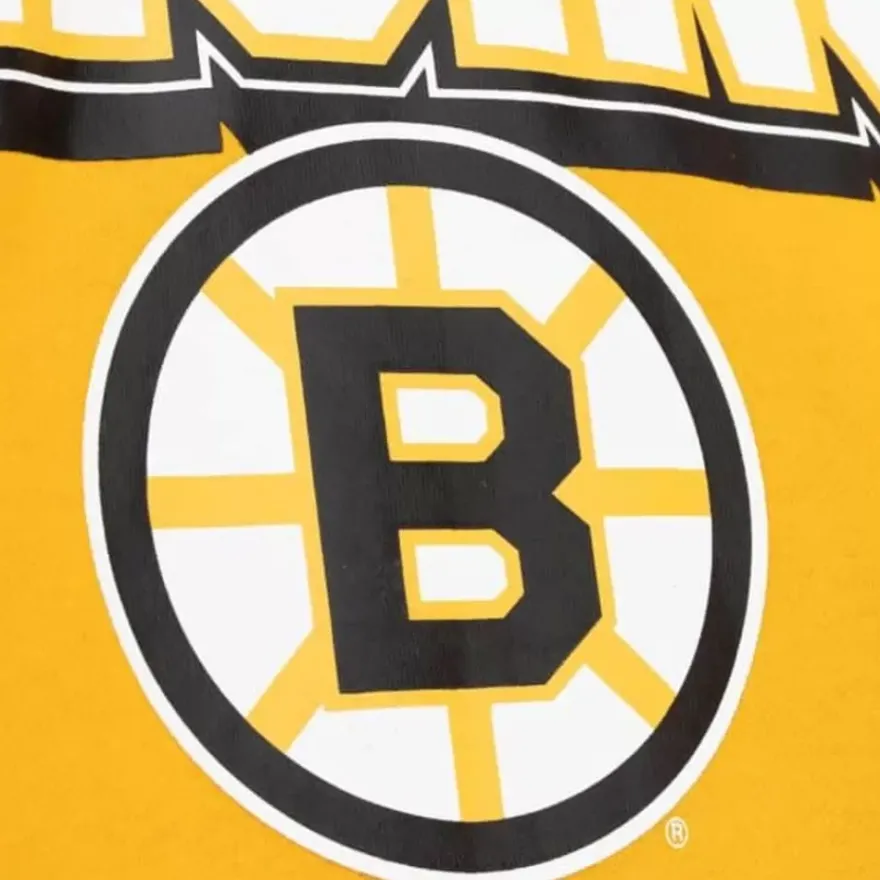 Mitchell & Ness Hoodies & Sweatshirts-All Over Crew 2.0 Boston Bruins