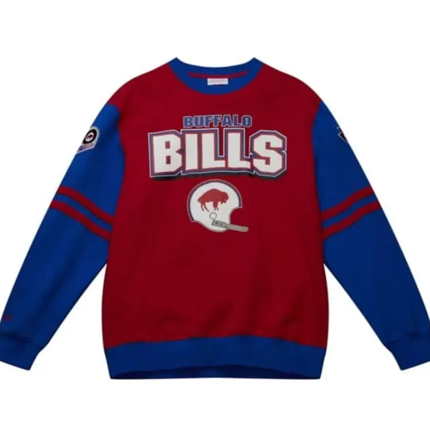 Mitchell & Ness T-Shirts & Tops-All Over Crew 2.0 Buffalo Bills