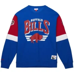 Mitchell & Ness Hoodies & Sweatshirts-All Over Crew 3.0 Buffalo Bills