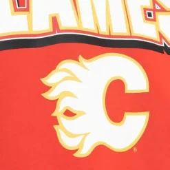 Mitchell & Ness Hoodies & Sweatshirts-All Over Crew 2.0 Calgary Flames