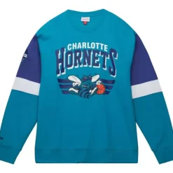 Mitchell & Ness Hoodies & Sweatshirts-All Over Crew 3.0 Charlotte Hornets