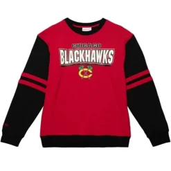 Mitchell & Ness Hoodies & Sweatshirts-All Over Crew 2.0 Chicago Blackhawks
