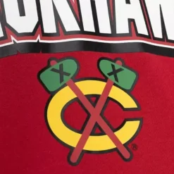 Mitchell & Ness Hoodies & Sweatshirts-All Over Crew 2.0 Chicago Blackhawks