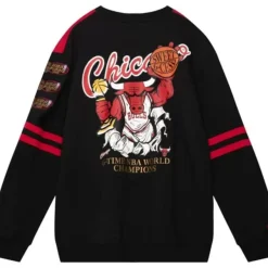 Mitchell & Ness T-Shirts & Tops-All Over Crew 2.0 Chicago Bulls