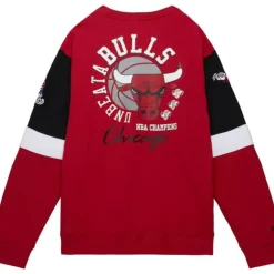 Mitchell & Ness Hoodies & Sweatshirts-All Over Crew 3.0 Chicago Bulls