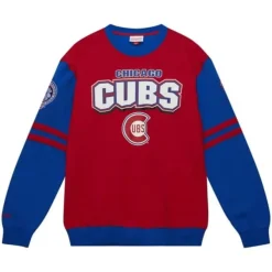Mitchell & Ness T-Shirts & Tops-All Over Crew 2.0 Chicago Cubs