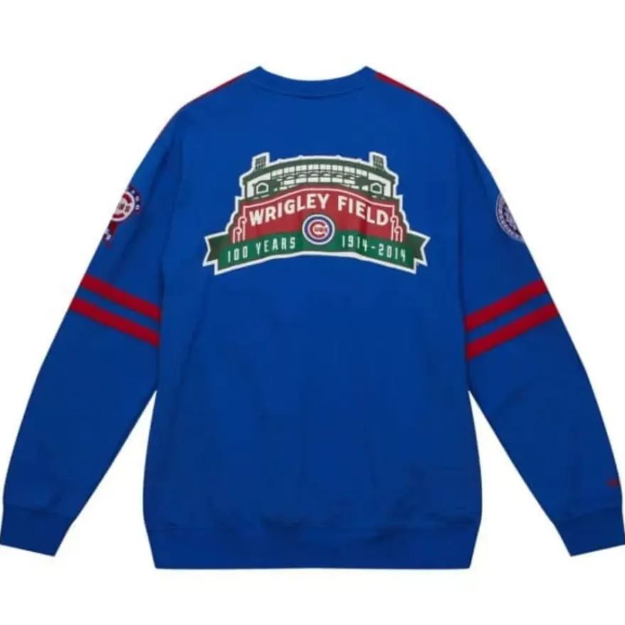 Mitchell & Ness T-Shirts & Tops-All Over Crew 2.0 Chicago Cubs