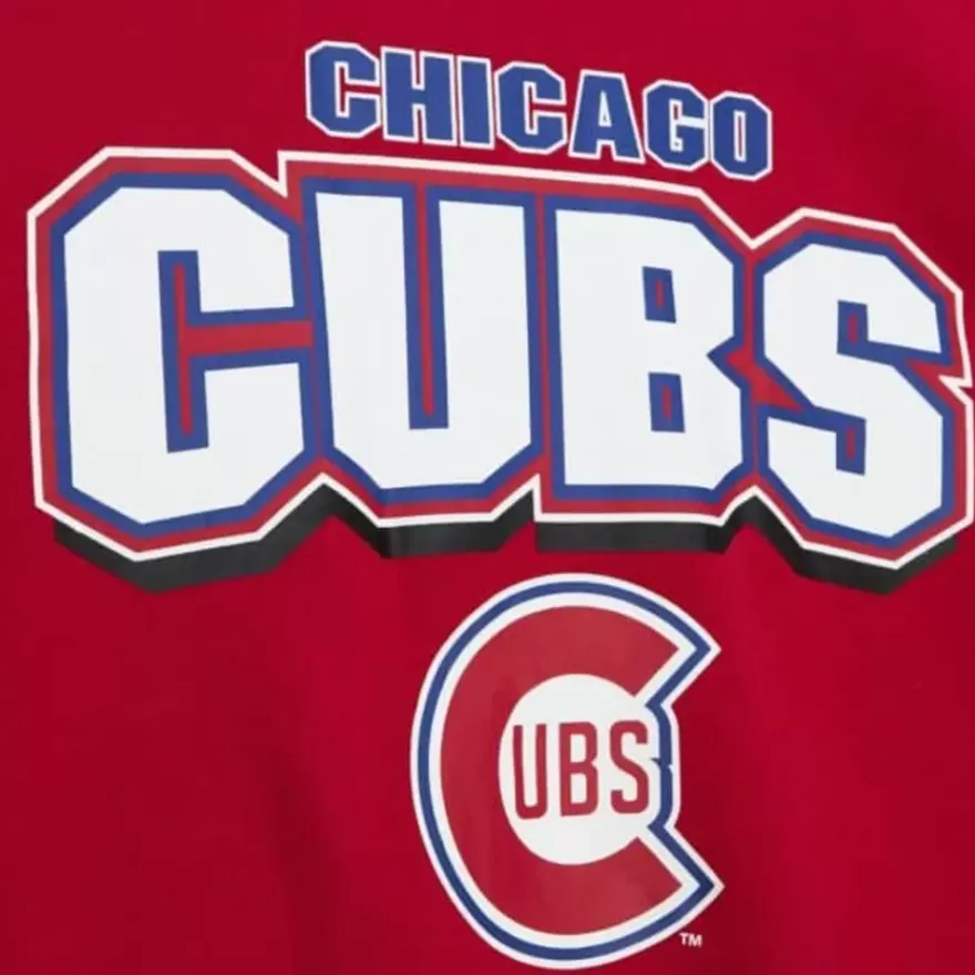 Mitchell & Ness T-Shirts & Tops-All Over Crew 2.0 Chicago Cubs