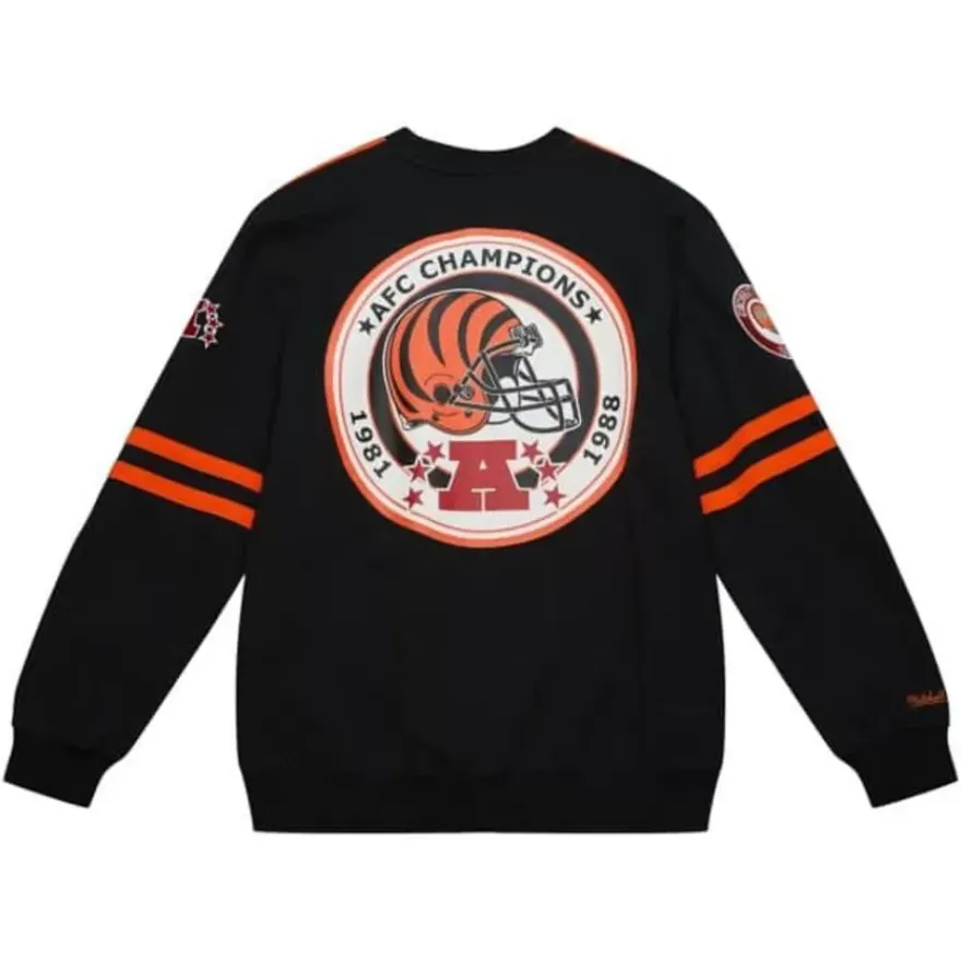 Mitchell & Ness T-Shirts & Tops-All Over Crew 2.0 Cincinnati Bengals