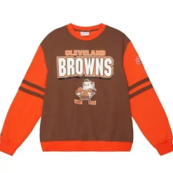 Mitchell & Ness T-Shirts & Tops-All Over Crew 2.0 Cleveland Browns