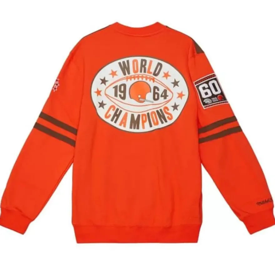 Mitchell & Ness T-Shirts & Tops-All Over Crew 2.0 Cleveland Browns