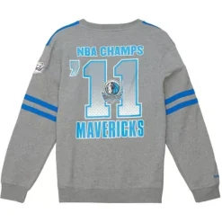 Mitchell & Ness Hoodies & Sweatshirts-All Over Crew 2.0 Dallas Mavericks