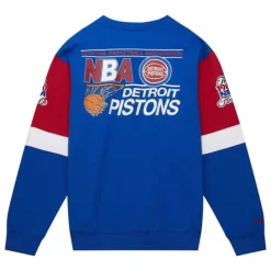 Mitchell & Ness Hoodies & Sweatshirts-All Over Crew 3.0 Detroit Pistons