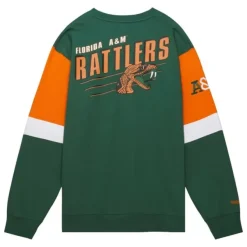 Mitchell & Ness Hoodies & Sweatshirts-All Over Crew 3.0 Florida A&M University