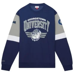 Mitchell & Ness Hoodies & Sweatshirts-All Over Crew 3.0 Georgetown University