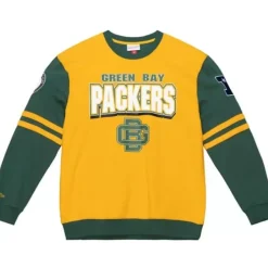 Mitchell & Ness T-Shirts & Tops-All Over Crew 2.0 Green Bay Packers