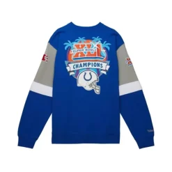 Mitchell & Ness Hoodies & Sweatshirts-All Over Crew 3.0 Indianapolis Colts