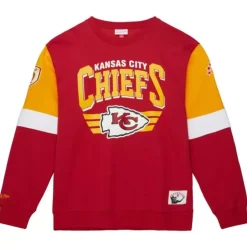 Mitchell & Ness Hoodies & Sweatshirts-All Over Crew 3.0 Kansas City Chiefs
