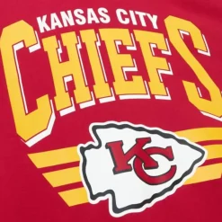 Mitchell & Ness Hoodies & Sweatshirts-All Over Crew 3.0 Kansas City Chiefs