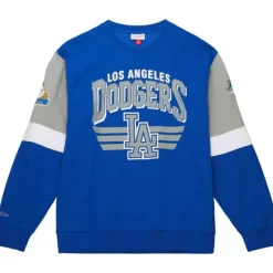 Mitchell & Ness Hoodies & Sweatshirts-All Over Crew 3.0 Los Angeles Dodgers