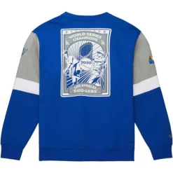 Mitchell & Ness Hoodies & Sweatshirts-All Over Crew 3.0 Los Angeles Dodgers