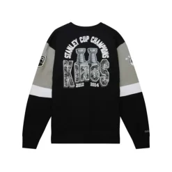 Mitchell & Ness Hoodies & Sweatshirts-All Over Crew 3.0 Los Angeles Kings