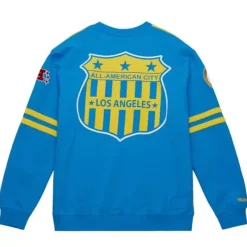 Mitchell & Ness T-Shirts & Tops-All Over Crew 2.0 Los Angeles Chargers