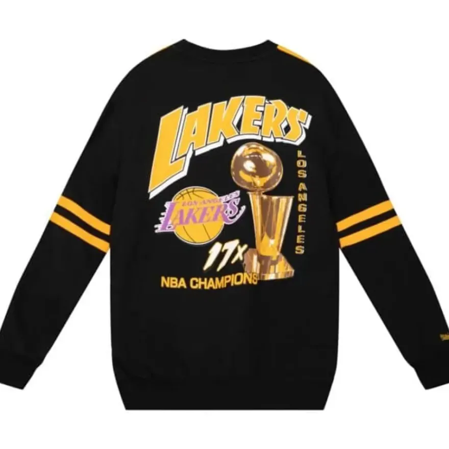 Mitchell & Ness T-Shirts & Tops-All Over Crew 2.0 Los Angeles Lakers