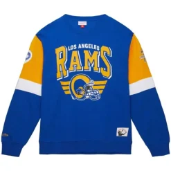 Mitchell & Ness Hoodies & Sweatshirts-All Over Crew 3.0 Los Angeles Rams