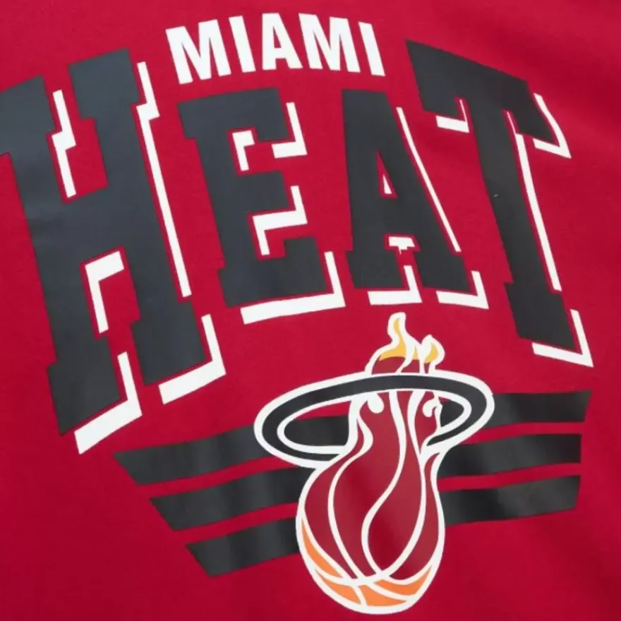 Mitchell & Ness Hoodies & Sweatshirts-All Over Crew 3.0 Miami Heat