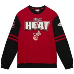 Mitchell & Ness T-Shirts & Tops-All Over Crew 2.0 Miami Heat
