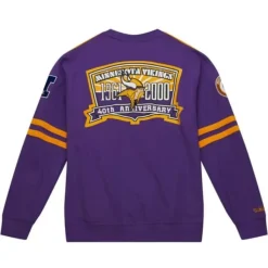 Mitchell & Ness T-Shirts & Tops-All Over Crew 2.0 Minnesota Vikings