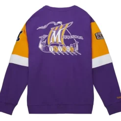 Mitchell & Ness Hoodies & Sweatshirts-All Over Crew 3.0 Minnesota Vikings